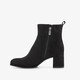 Dames enkellaarsjes met hak zwart