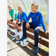 Vision FG kinder voetbalschoenen blauw geel