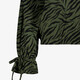 Dames blouse met zebraprint groen