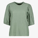 Dames top met driekwart mouwen groen