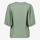 Dames top met driekwart mouwen groen