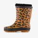 Gevoerde kinder regenlaarzen met luipaardprint