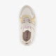 Meisjes sneakers met panterprint details beige