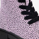 Leren meisjes veterboots roze met zwarte stipjes