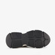 Dames dad sneakers zwart beige