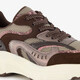 Dames dad sneakers bordeauxrood bruin