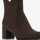 Dames enkellaarsjes met hak bruin