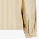 Dames blouse met lurex strepen beige