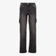 Dames cargo jeans donkergrijs