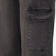 Dames cargo jeans donkergrijs