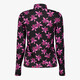 Dames coltrui met bloemen zwart roze