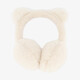 Meisjes oorwarmers met oortjes beige