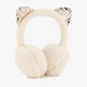 Meisjes oorwarmers met oortjes beige