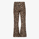 Meisjes flared broek met luipaardprint