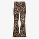 Meisjes flared broek met luipaardprint