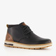 Evenstone hoge leren heren sneakers zwart
