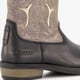 Leren meisjes western boots zwart