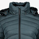 Gewatteerde dames outdoor jas blauw