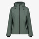 Gewatteerde dames softshell jas groen