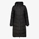 Gewatteerde dames parka outdoor jas zwart