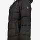 Gewatteerde dames parka outdoor jas zwart