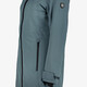 Gewatteerde dames softshell jas blauw