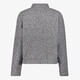 Dames bouclé bomber jas grijs