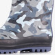 Gevoerde kinder regenlaarzen camouflage blauw