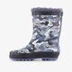 Gevoerde kinder regenlaarzen camouflage blauw