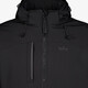 Gewatteerde heren softshell jas zwart