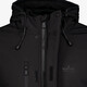 Padded heren softshell jas zwart