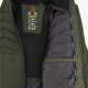 Gewatteerde heren softshell jas groen