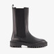 Leren dames Chelsea boots zwart