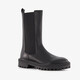 Leren dames Chelsea boots zwart