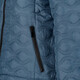 Gewatteerde dames jas blauw