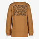Jongens shirt met backprint bruin