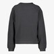 Meisjes sweater met tekst en strikje grijs