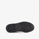 Leren meisjes veterboots met luipaard details zwart