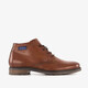 Leren heren veterschoenen cognac