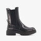 Dames lak Chelsea boots zwart