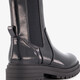 Dames lak Chelsea boots zwart