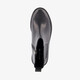 Lage leren dames chelsea boots zwart
