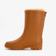 Gevoerde kinder regenlaarzen terracotta bruin
