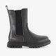 Meisjes Chelsea boots met croco dessin zwart