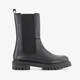 Leren meisjes Chelsea boots zwart