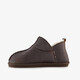 Gevoerde heren pantoffels donkerbruin