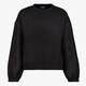 Dames sweater met bloempatroon op de mouwen