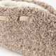 Gevoerde dames sloffen beige