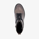 Dames veterboots metallic grijs