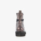 Dames veterboots metallic grijs